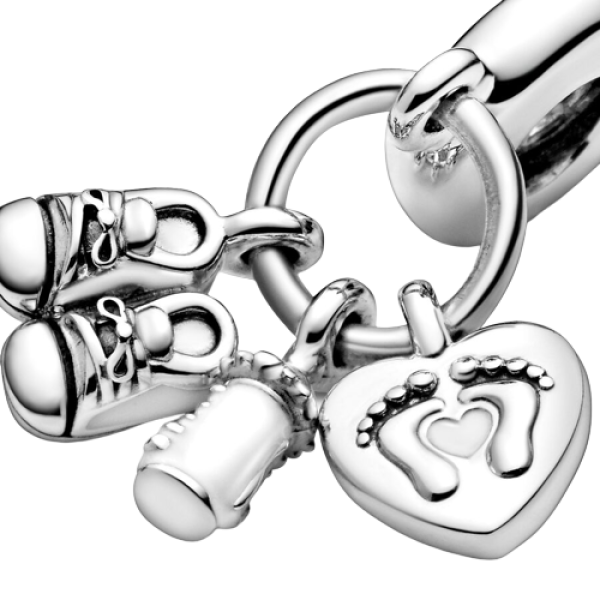 Charm colgante en plata de ley Mi Bebé