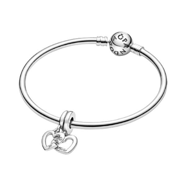 Charm Colgante Hermanas Unidas Corazones Divididos