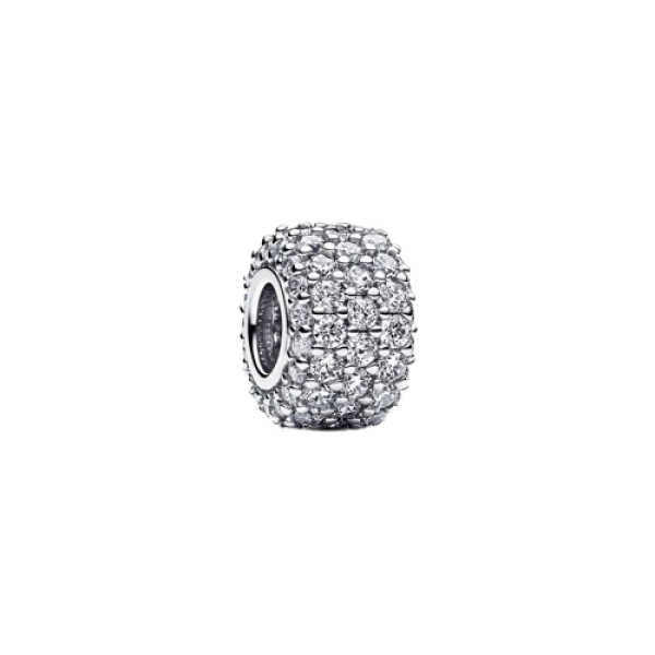 Charm Triple Fila Brillante en Pavé