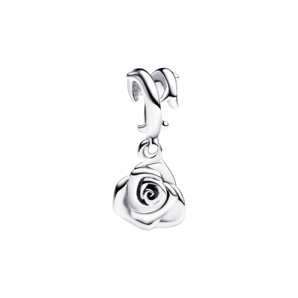 Charm Colgante Rosa Floreciendo