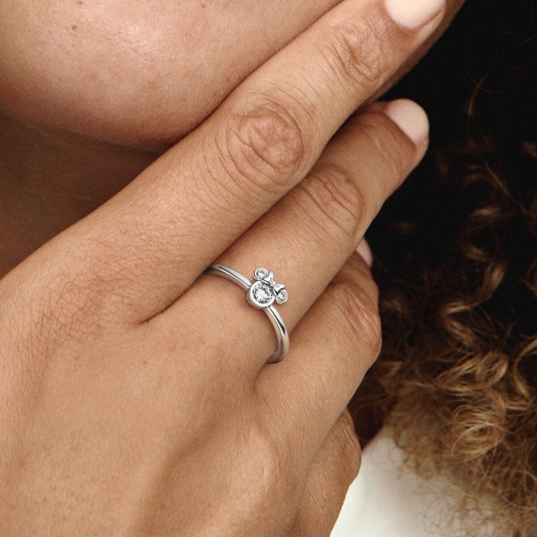 Anillo Cabeza Brillante Minnie Mouse de Disney