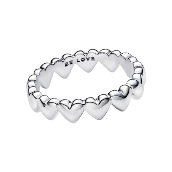 Anillo Fila de Corazones
