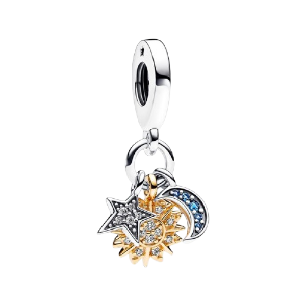 Charm Colgante Triple Celestial