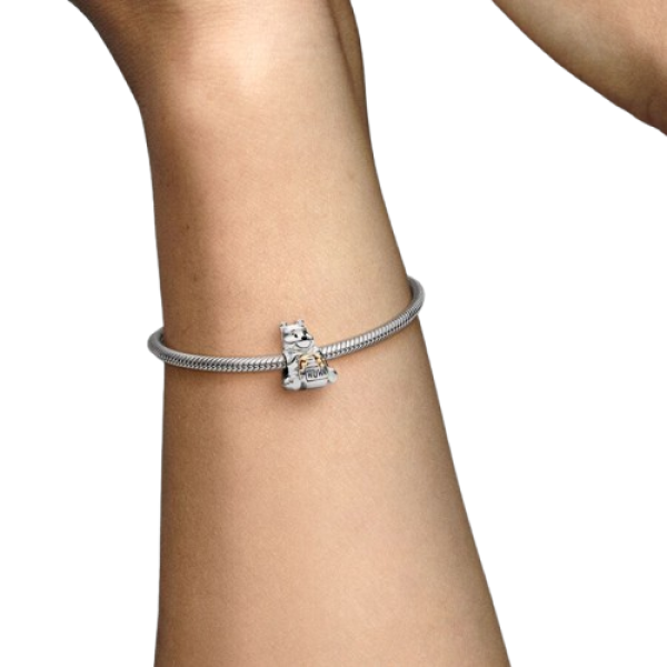 Charm Colgante Winnie the Pooh 100 Aniversario de Disney con Diamante sintético