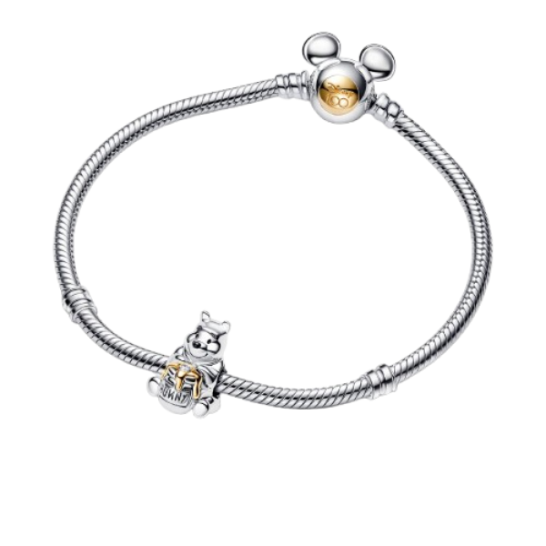 Charm Colgante Winnie the Pooh 100 Aniversario de Disney con Diamante sintético