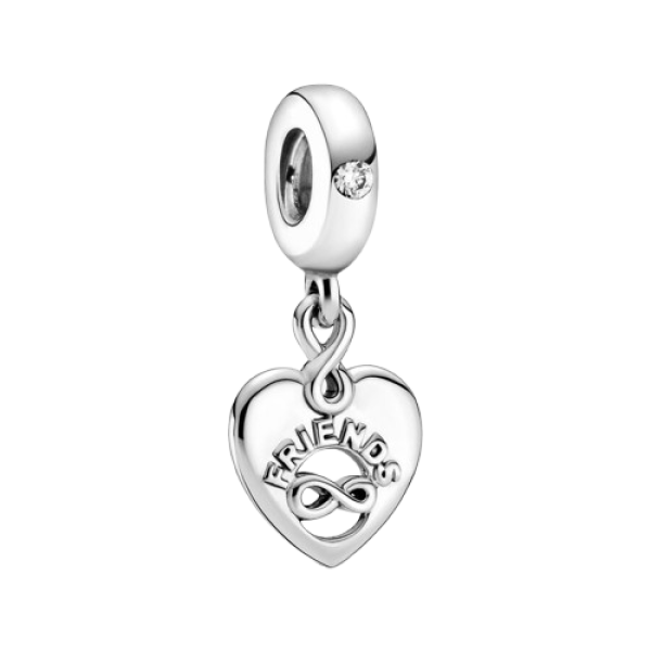 Charm Colgante Corazón Amigos Para Siempre