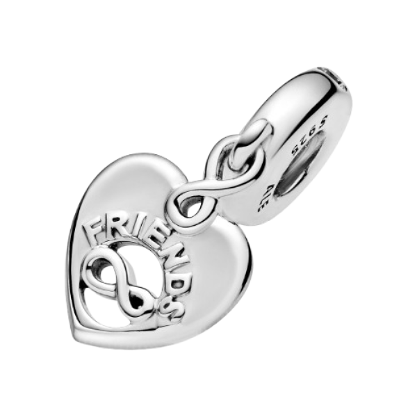 Charm Colgante Corazón Amigos Para Siempre