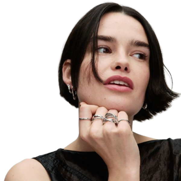 Anillo Banda Forma Orgánica