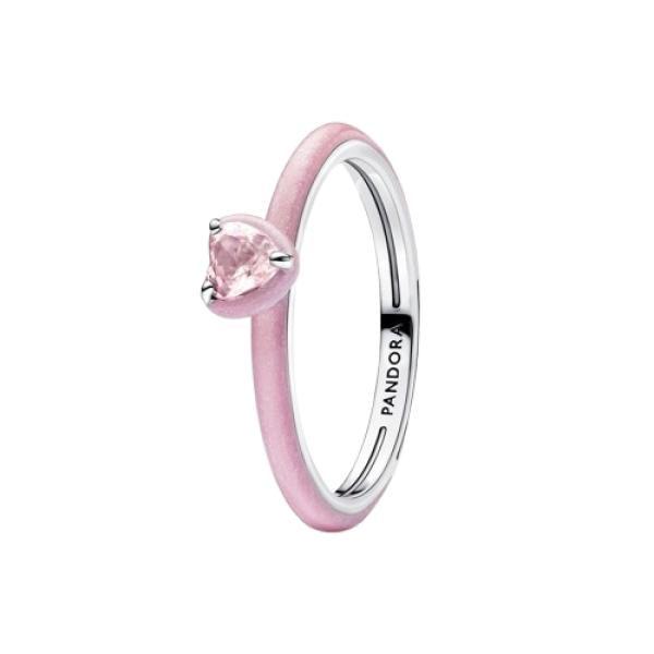 Anillo Corazón Chakra Rosa