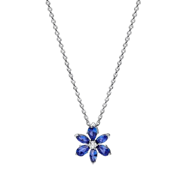 Collar Herbario Brillante Azul