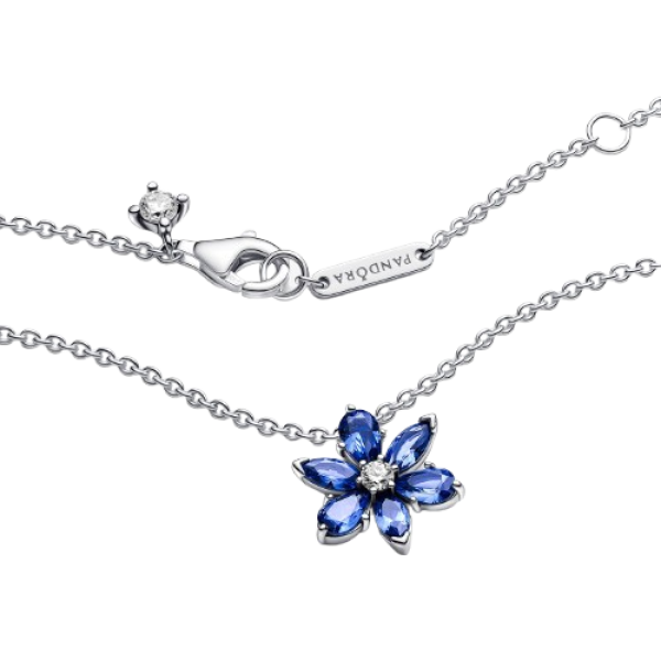 Collar Herbario Brillante Azul
