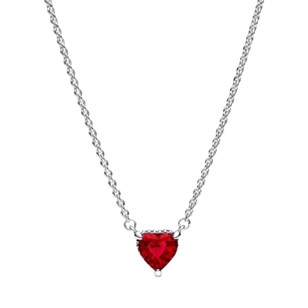 Collar Corazón Halo Brillante
