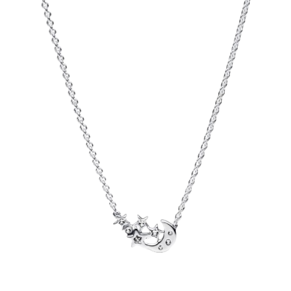 Collar Luna y Estrella Brillantes