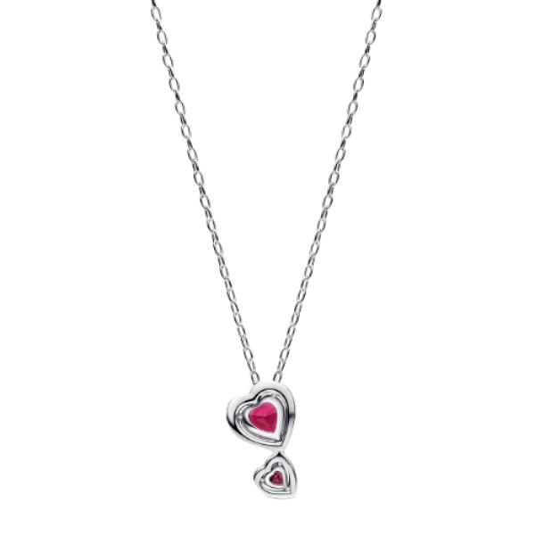 Collar Halo Rojo Corazones