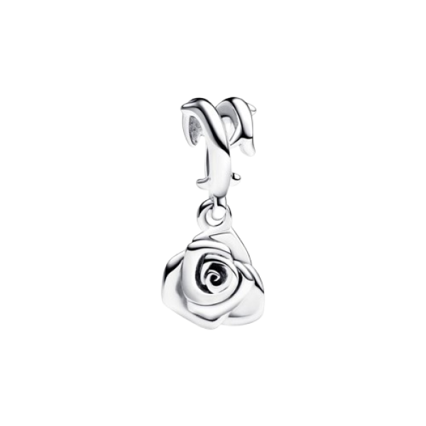 Charm Colgante Rosa Floreciendo