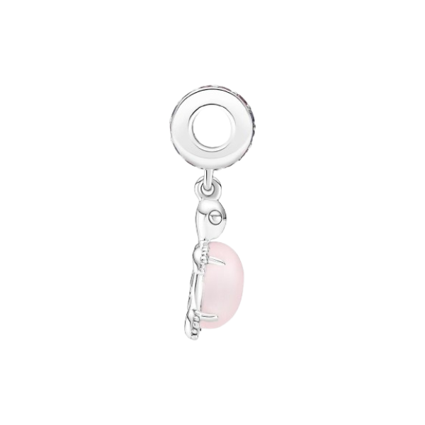 Charm Colgante Tortuga Marina de Cristal de Murano Rosa