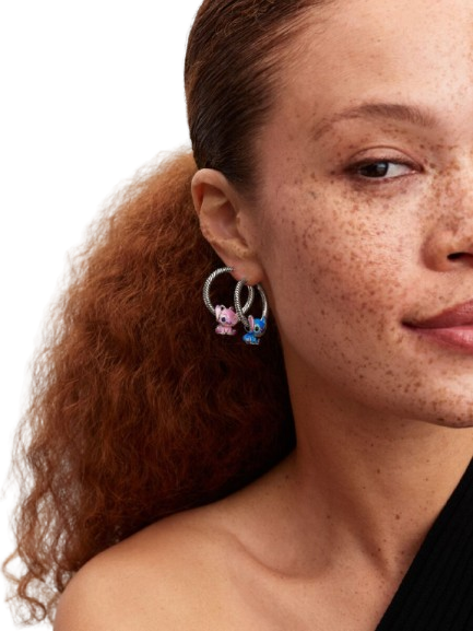 Charm Angel de Lilo y Stitch de Disney Plata de primera ley