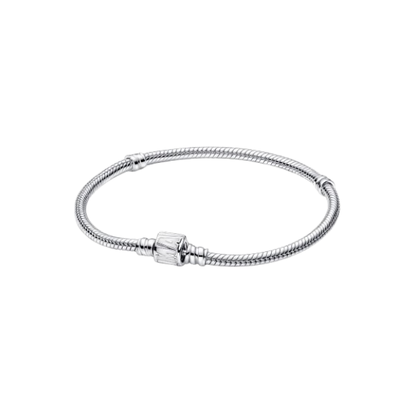 Pulsera Pandora Moments Cadena de Serpiente Cierre de Logo Marvel