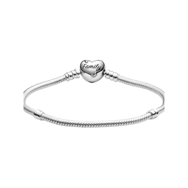 Pulsera de Cadena de Serpiente Cierre de Corazón Árbol Genealógico