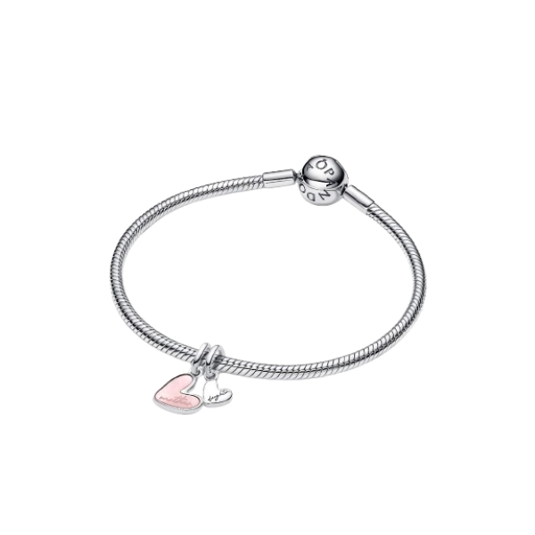 Charm Colgante Divisible Madre e Hija Plata de primera ley