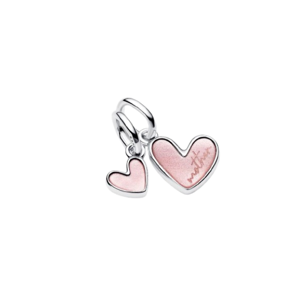 Charm Colgante Divisible Madre e Hija Plata de primera ley