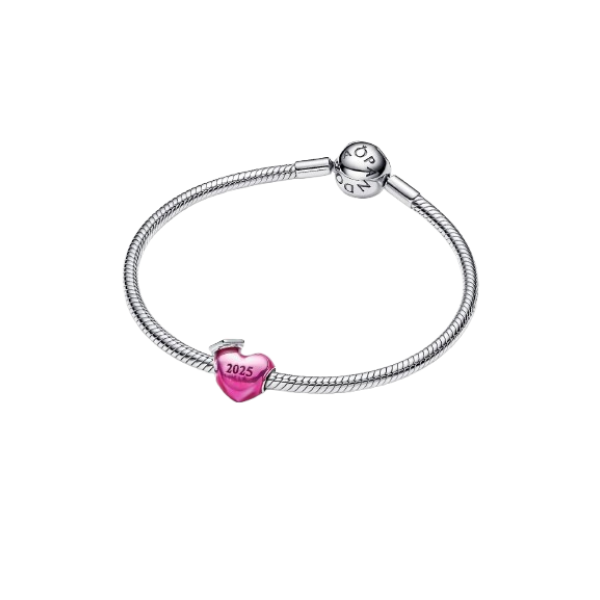 Charm Corazón y Graduación 2025 Plata de primera ley