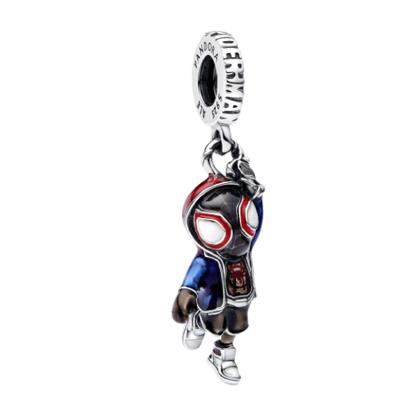 Charm Colgante Spider-Man Miles Morales de Marvel Plata de primera ley