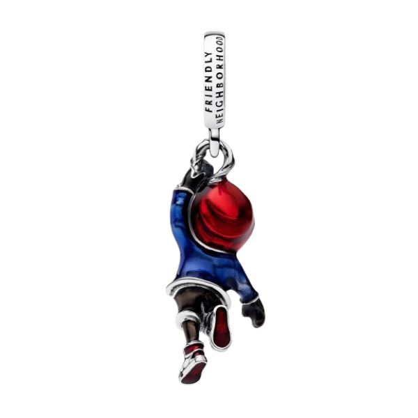 Charm Colgante Spider-Man Miles Morales de Marvel Plata de primera ley