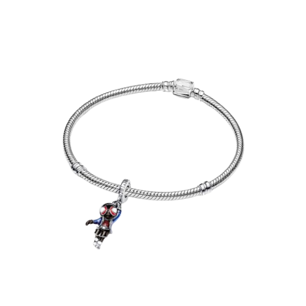 Charm Colgante Spider-Man Miles Morales de Marvel Plata de primera ley