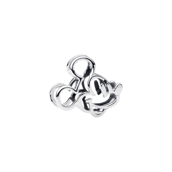 Charm Mickey Mouse en FIligrana de Disney Plata de primera ley
