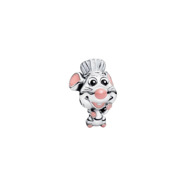 Charm Remy de Ratatouille de Disney Pixar Plata de primera ley