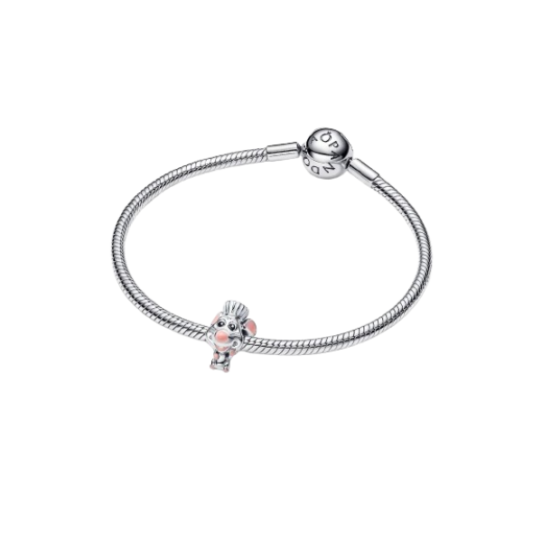 Charm Remy de Ratatouille de Disney Pixar Plata de primera ley