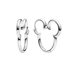 Pendientes de Aro Silueta de Mickey Mouse de Disney